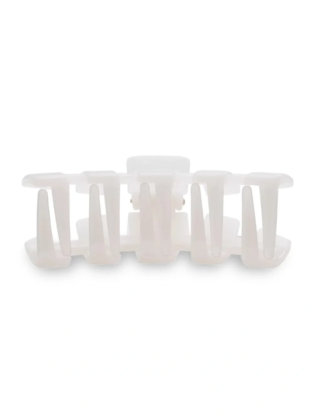 TELETIES Medium Claw Clip Coconut White Cream Neutral Chic Hair Clip Aesthetic
